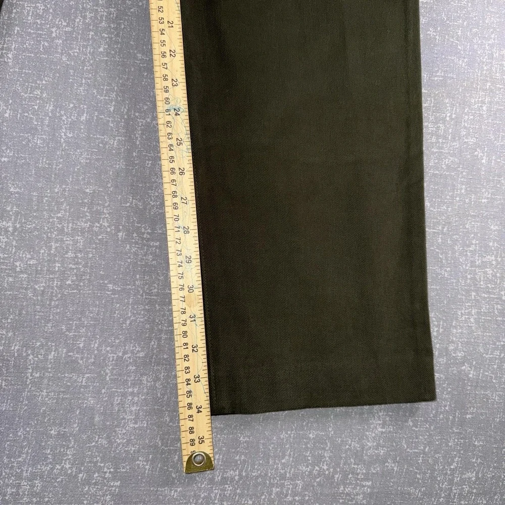Banana Republic Chino Pants Mens 35x34 Green Cotton Straight Leg 5-Pocket Casual